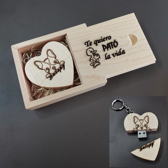 USB (PEN DRIVE) DE MADERA...